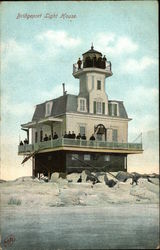 Bridgeport Light House Postcard
