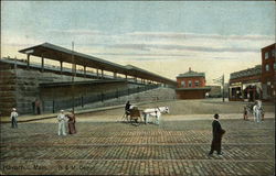 B. & M. Depot Postcard