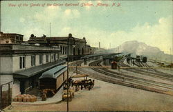 Union Railroad Station Yards Postcard