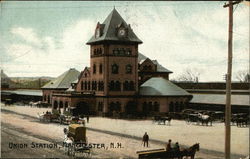 Union Station in the Snow Manchester, NH Postcard Postcard