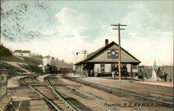 B. & M.R.R. Station Franklin, NH Postcard Postcard