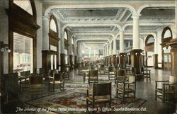 The Interior of the Potter Hotel from Dining Room to Office Santa Barbara, CA Postcard Postcard
