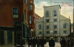 Sacred Heart Church, North Square Boston, MA Postcard Postcard