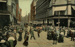 The Shopping Hour, Washington Street Postcard