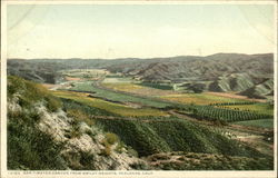 San Timeteo Canyon from Smiley Heights Redlands, CA Postcard Postcard