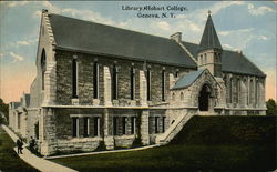 Hobart College - Library Postcard