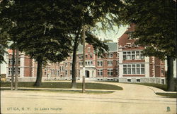 St. Luke's Hospital Utica, NY Postcard Postcard