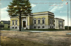 Carnegie Library and Ashland Avenue School Niagara Falls, NY Postcard Postcard