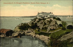 Commodore E. D. Morgan's Residence, Beacon Rock Newport, RI Postcard Postcard