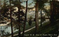 From the Heights, White's Park Concord, NH Postcard Postcard