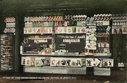 Stand of the Union News Co. at Union Depot Postcard