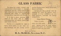Glass Fabric - R.L. McRee Postcard