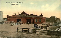 Eastern Steamship Co. Wharf Postcard