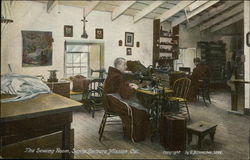 Santa Barbara Mission - The Sewing Room Postcard