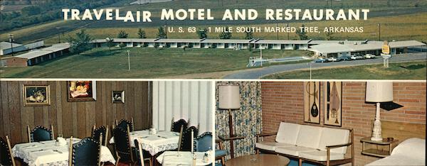 Travelair Motel and Restaurant Marked Tree Arkansas