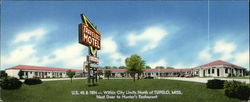 Travelers Motel Large Format Postcard