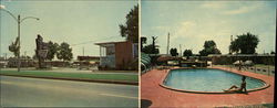 Park Plaza Congress Motor Hotel Large Format Postcard