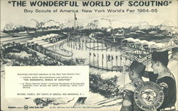 "The Wonderful World of Scouting' Boy Scouts of America - New York World's Fair 1964-65 Large Format Postcard