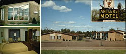 Antlers Motel Eau Claire, WI Large Format Postcard Large Format Postcard