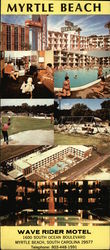 Wave Rider Motel Myrtle Beach, SC Large Format Postcard Large Format Postcard
