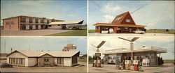 Tourist City Plaza Liberty, IA Large Format Postcard Large Format Postcard