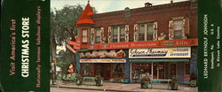 Leonard Brynolf Johnson Christmas Store Large Format Postcard