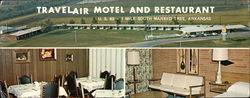 Travelair Motel and Restaurant Large Format Postcard