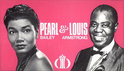 International Hotel, Pearl Bailey & Louis Armstrong Large Format Postcard