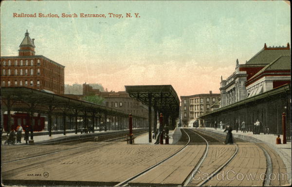 Railroad Station, South Entrance Troy New York