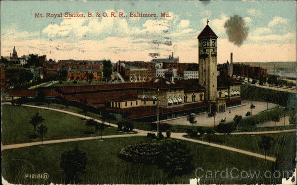 Mt. Royal Station, B. & O. R. R. Baltimore Maryland
