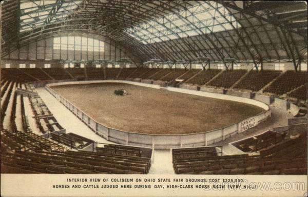 Interior View of Coliseum on Ohio State Fair Grounds Columbus