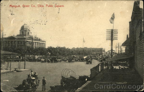 Public Square Mangum Oklahoma