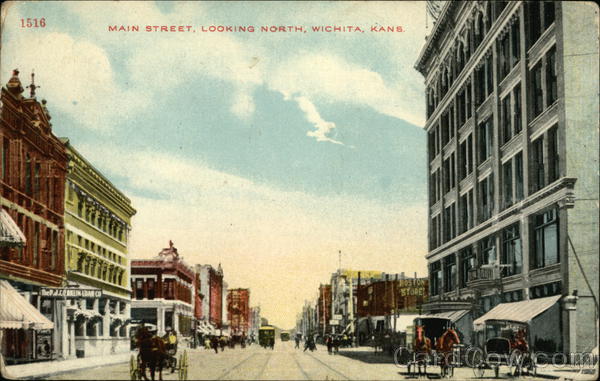 Main Street Looking North Wichita Kansas
