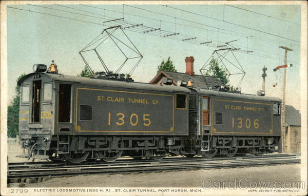 Electric locomotive (1500 H.P.) Port Huron Michigan