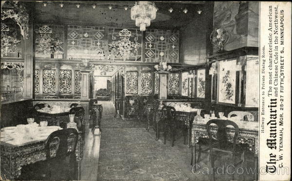 The Mandarin, The Most Characteristic America and Chinese Cafe in the Northwest Minneapolis Minnesota
