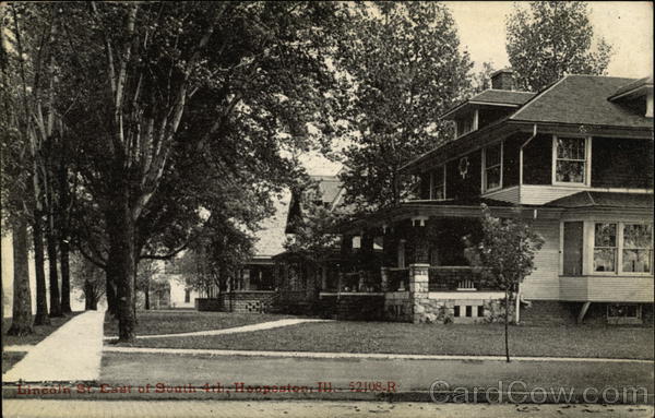 Lincoln Street East of South 4th Hoopeston Illinois