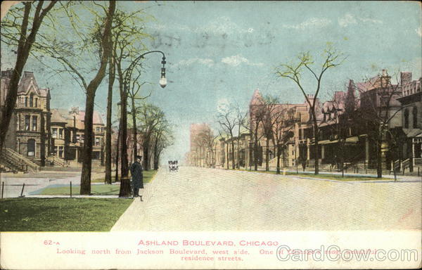 Ashland Boulevard, Looking North From Jackson Boulevard, West Side. Chicago Illinois