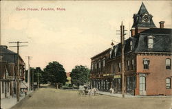 Opera House Franklin, MA Postcard Postcard