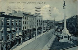 Soldiers and Sailors Monument Troy, NY Postcard Postcard