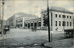 Union Station Troy, NY Postcard Postcard