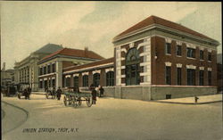 Union Station Troy, NY Postcard Postcard