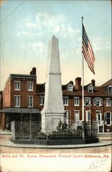 Wells and McComas Monument, Ashland Square Postcard