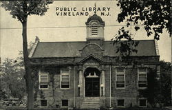 Public Library Vineland, NJ Postcard Postcard