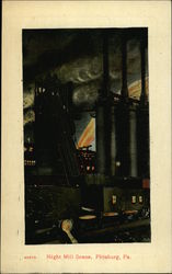Night Mill Scene Night Mill Scene
