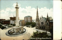 Washington Monument, Mt. Vernon Place Postcard