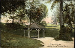 Spring House, Central Park Petersburg, VA Postcard Postcard