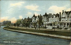 A Glimpse of Ghent Norfolk, VA Postcard Postcard