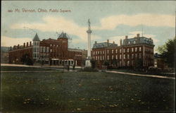 Public Square Mount Vernon, OH Postcard Postcard