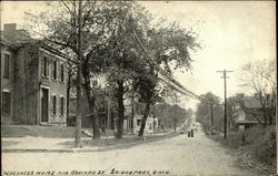 Deaconess Home and Howard Street Bridgeport, OH Postcard Postcard