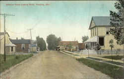 Jefferson Street Looking North Pitsburg, OH Postcard Postcard